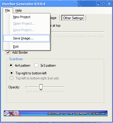 Userbar Generator Save Image