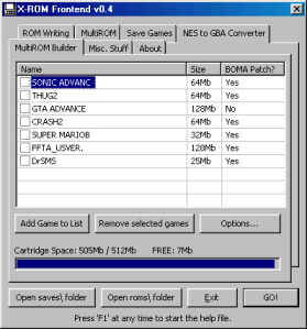 X-ROM Frontend picture :-)